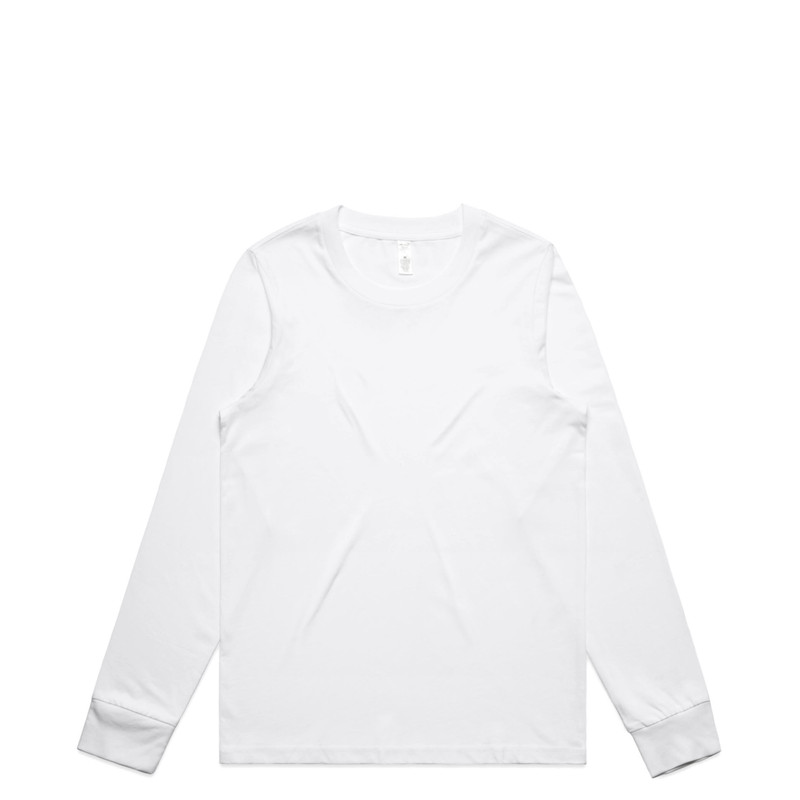 Women's Maple L/S Tee in White
