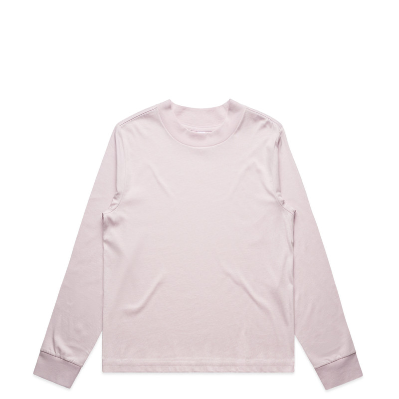 Women's Mock L/S Tee in Orchid