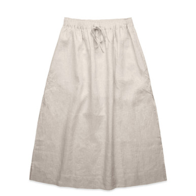 Women's Linen Skirt in Natural