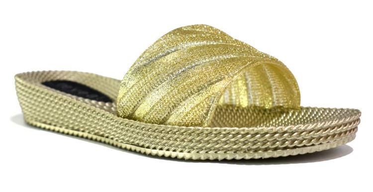 Women’s Slides & Flip-flops LSL-9290 in Gold