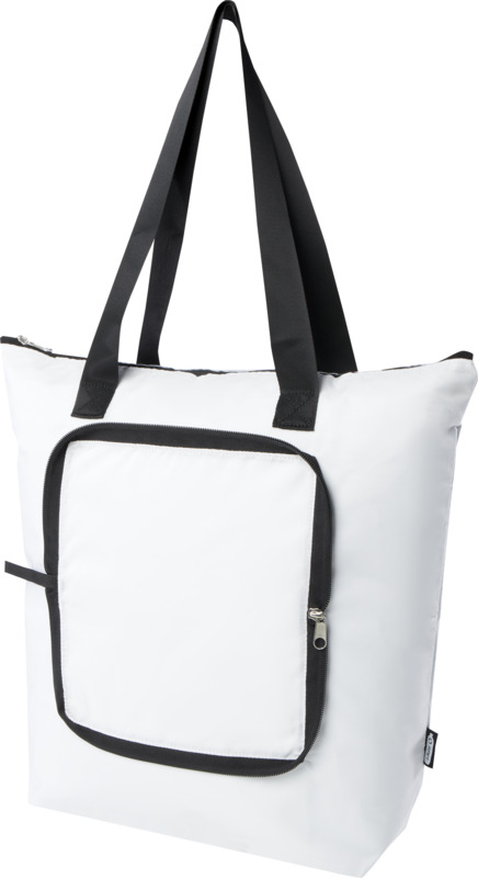 EcoFold RPET foldable tote cooler bag 15L in White