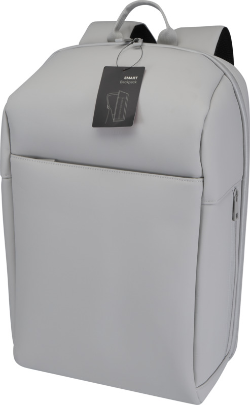 SMART 15" GRS recycled laptop backpack 18L in Light grey